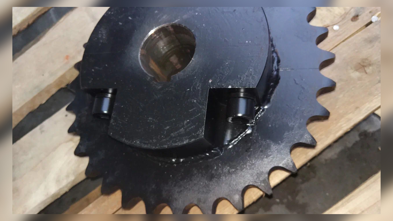 Звездочки сталь 45 закалка зуба ТВЧ для лесоперерабатывающего завода, Республика Коми